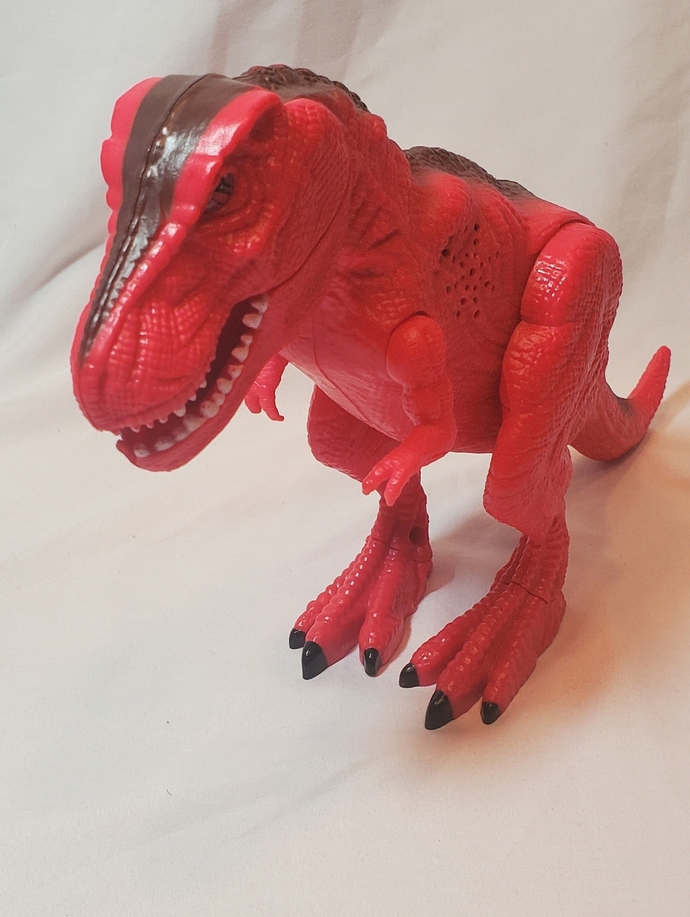 Red Dinosaur T-Rex Reptile Toy W/Lights Sound Moveable Arms Leg Midwood Brands